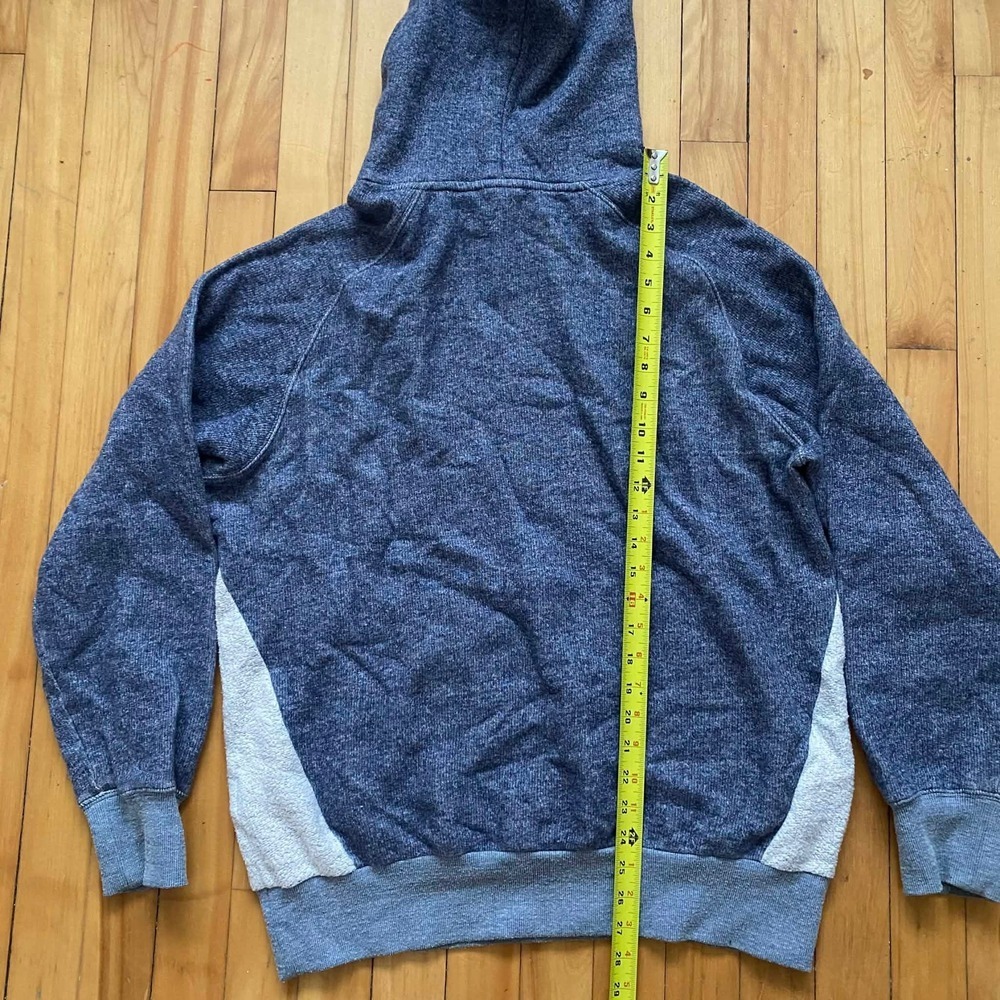 Crooks Castles Hoodie Blue Gray Colorblock Pocket Hooded Sweatshirt Mens Large - Picture 10 of 11
